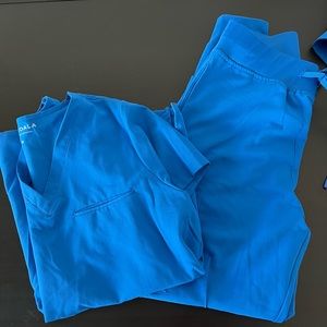 MANDALA royal blue scrub set // sm & med